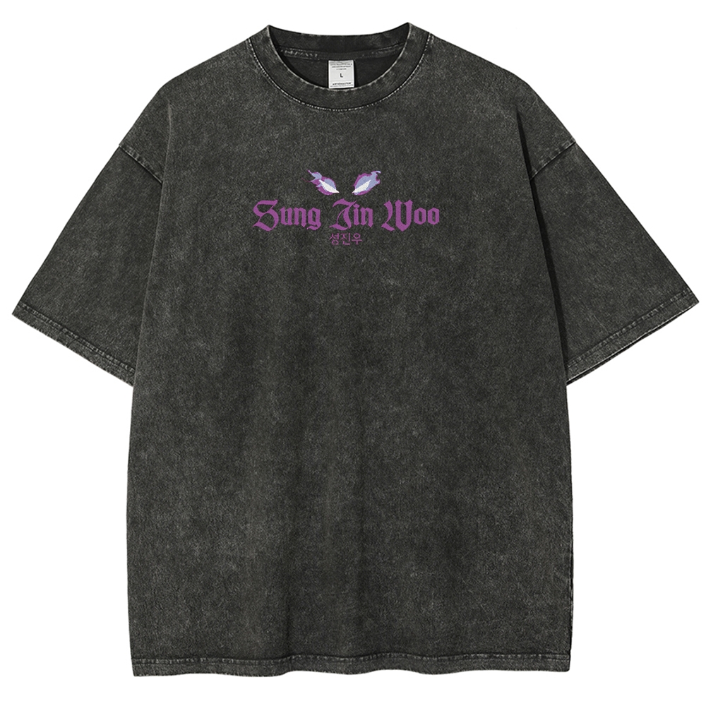 solo leveling Unisex Fit Washed T-Shirt