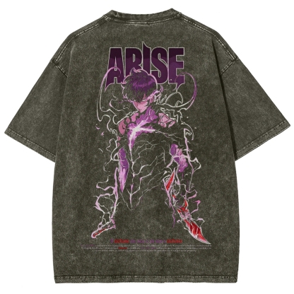 solo leveling Unisex Fit Washed T-Shirt
