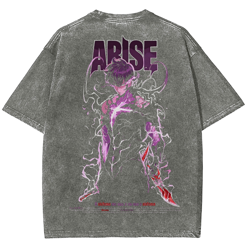 solo leveling Unisex Fit Washed T-Shirt