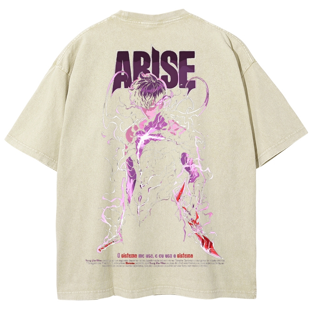 solo leveling Unisex Fit Washed T-Shirt