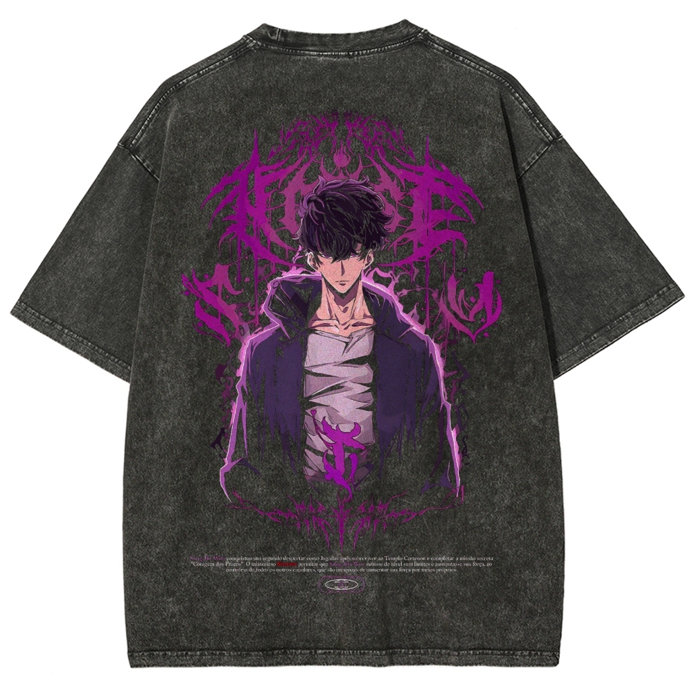 solo leveling Unisex Fit Washed T-Shirt 