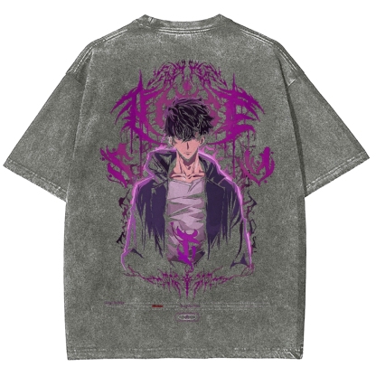 solo leveling Unisex Fit Washed T-Shirt 