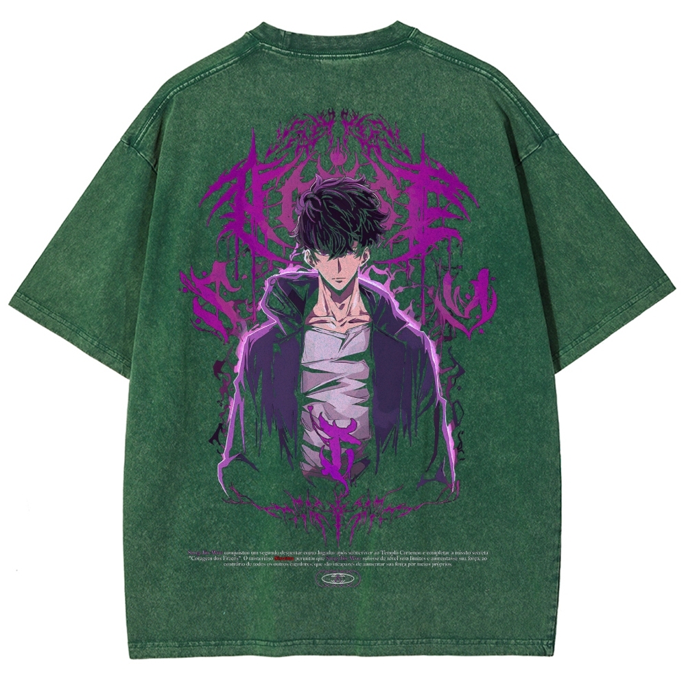 solo leveling Unisex Fit Washed T-Shirt 