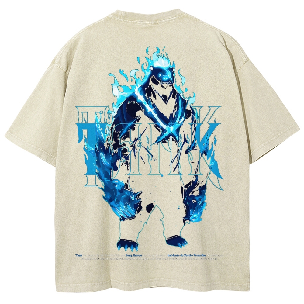 solo leveling Unisex Fit Washed T-Shirt 