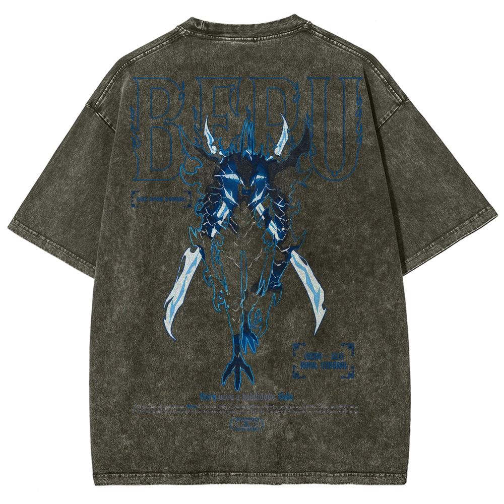 solo leveling Unisex Fit Washed T-Shirt 