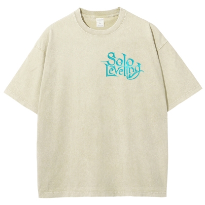 solo leveling Unisex Fit Washed T-Shirt 