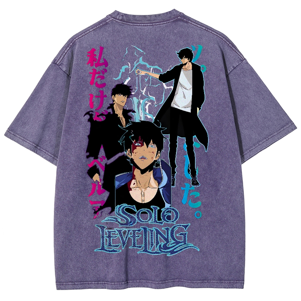 solo leveling Unisex Fit Washed T-Shirt 
