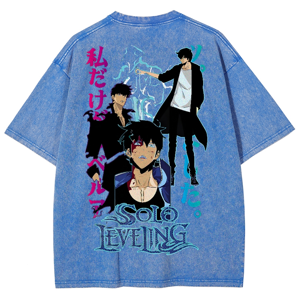 solo leveling Unisex Fit Washed T-Shirt 