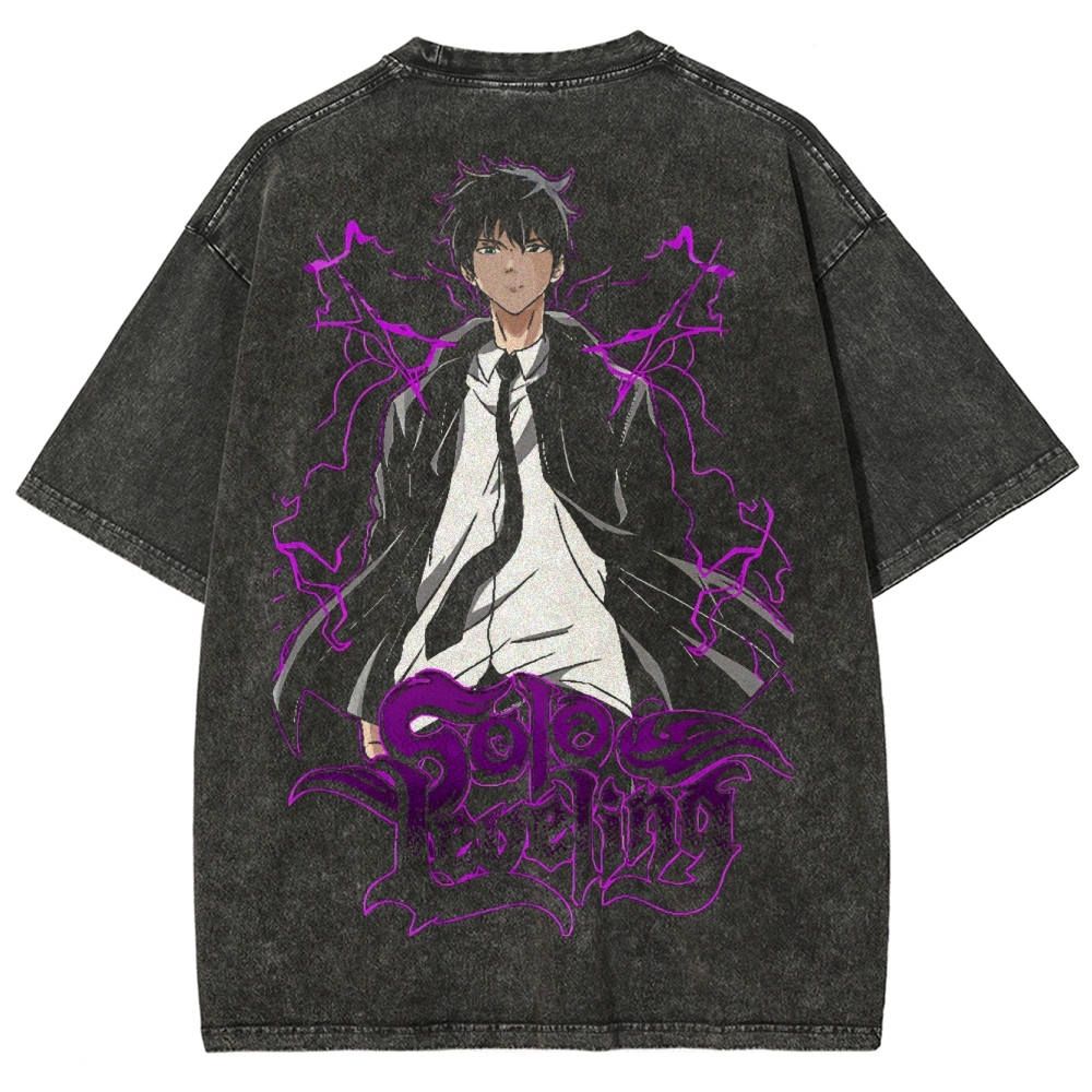 solo leveling Unisex Fit Washed T-Shirt 