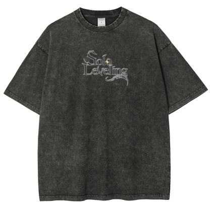 solo leveling Unisex Fit Washed T-Shirt 