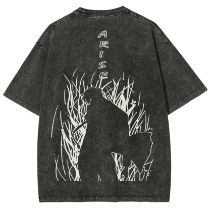 solo leveling Unisex Fit Washed T-Shirt 