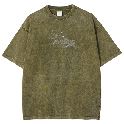 solo leveling Unisex Fit Washed T-Shirt 
