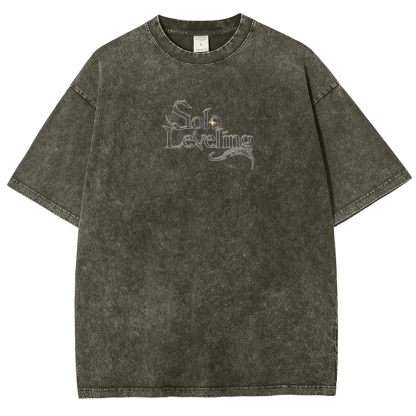 solo leveling Unisex Fit Washed T-Shirt 