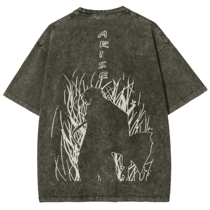 solo leveling Unisex Fit Washed T-Shirt 