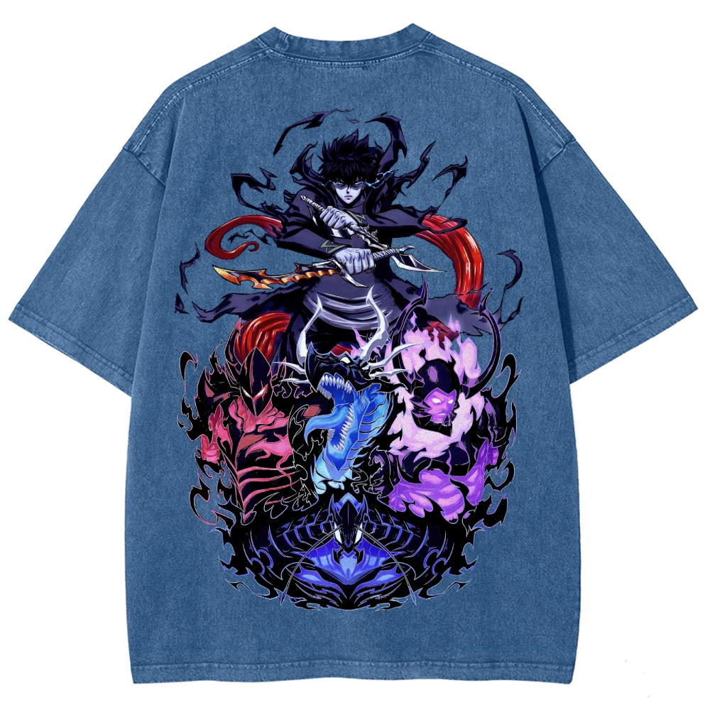 Solo leveling Unisex Fit Washed T-Shirt 