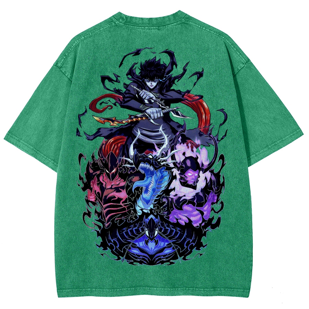 Solo leveling Unisex Fit Washed T-Shirt 
