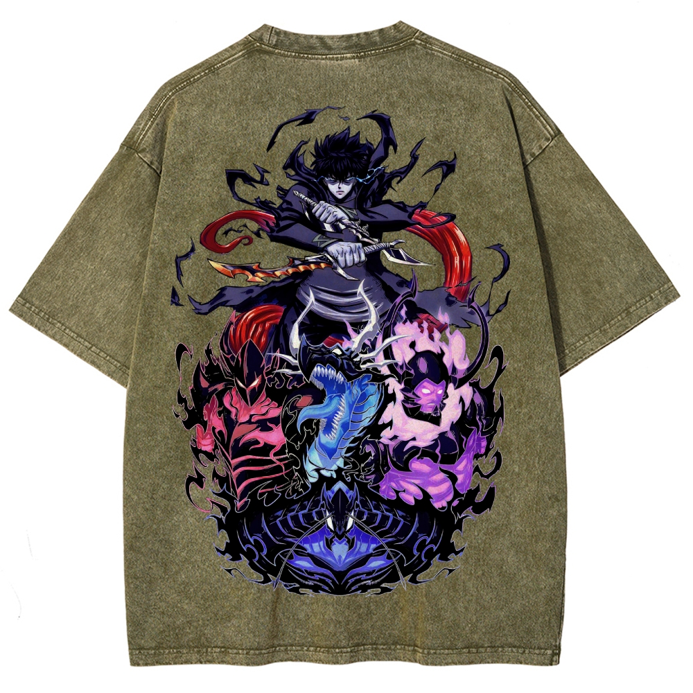 Solo leveling Unisex Fit Washed T-Shirt 