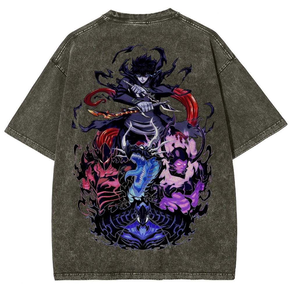 Solo leveling Unisex Fit Washed T-Shirt 