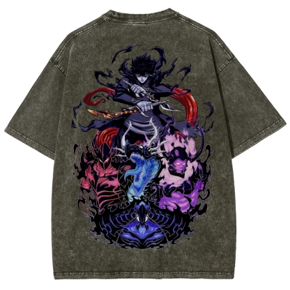 Solo leveling Unisex Fit Washed T-Shirt 