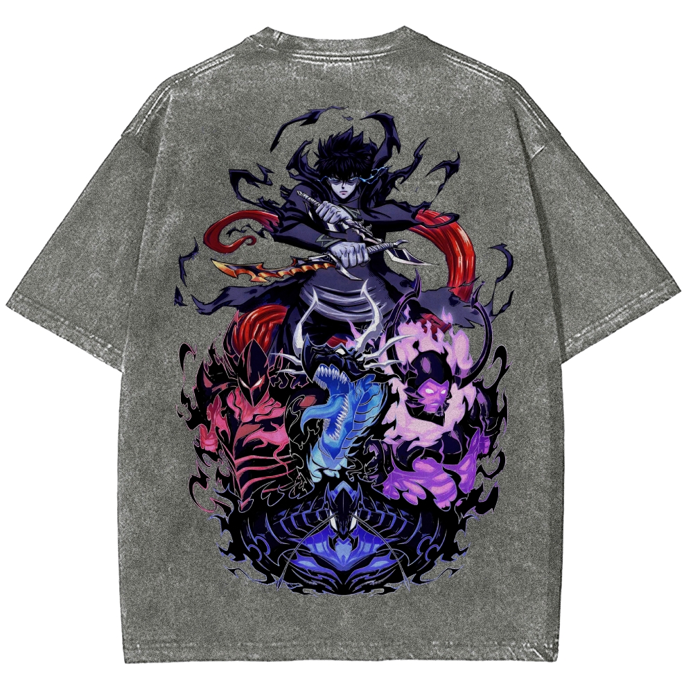 Solo leveling Unisex Fit Washed T-Shirt 