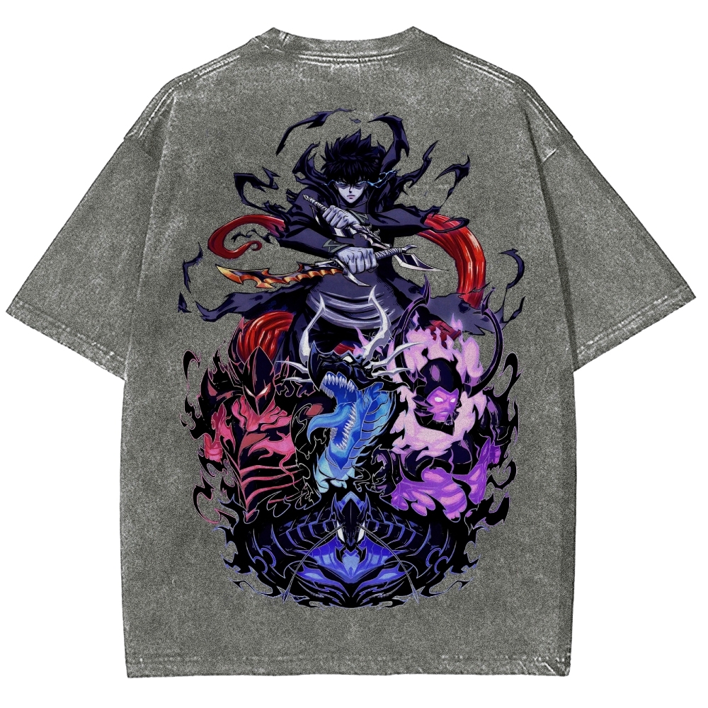 Solo leveling Unisex Fit Washed T-Shirt 