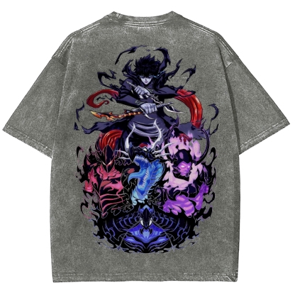 Solo leveling Unisex Fit Washed T-Shirt 
