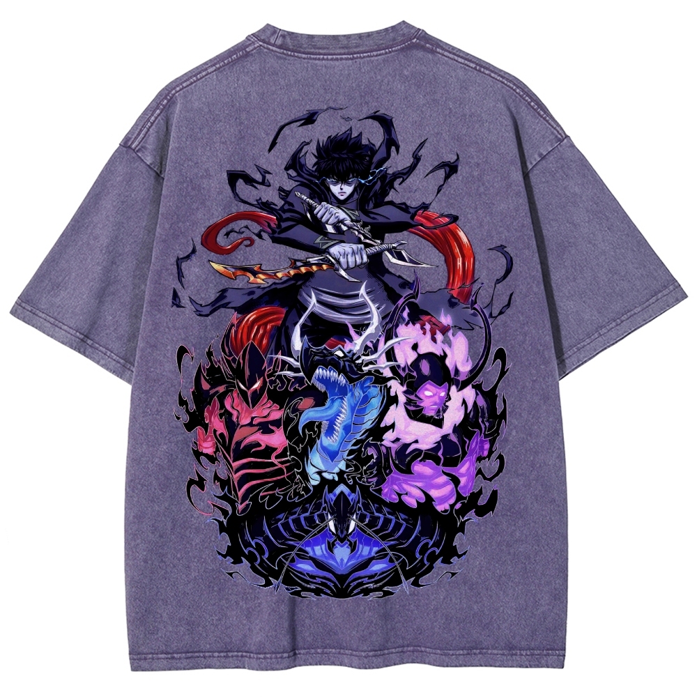 Solo leveling Unisex Fit Washed T-Shirt 