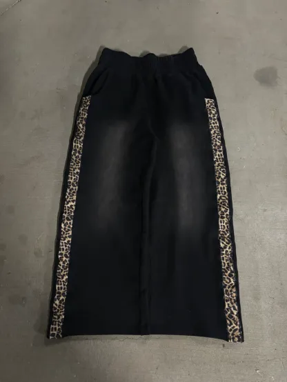 “cheetah stripe” zip hoodie set