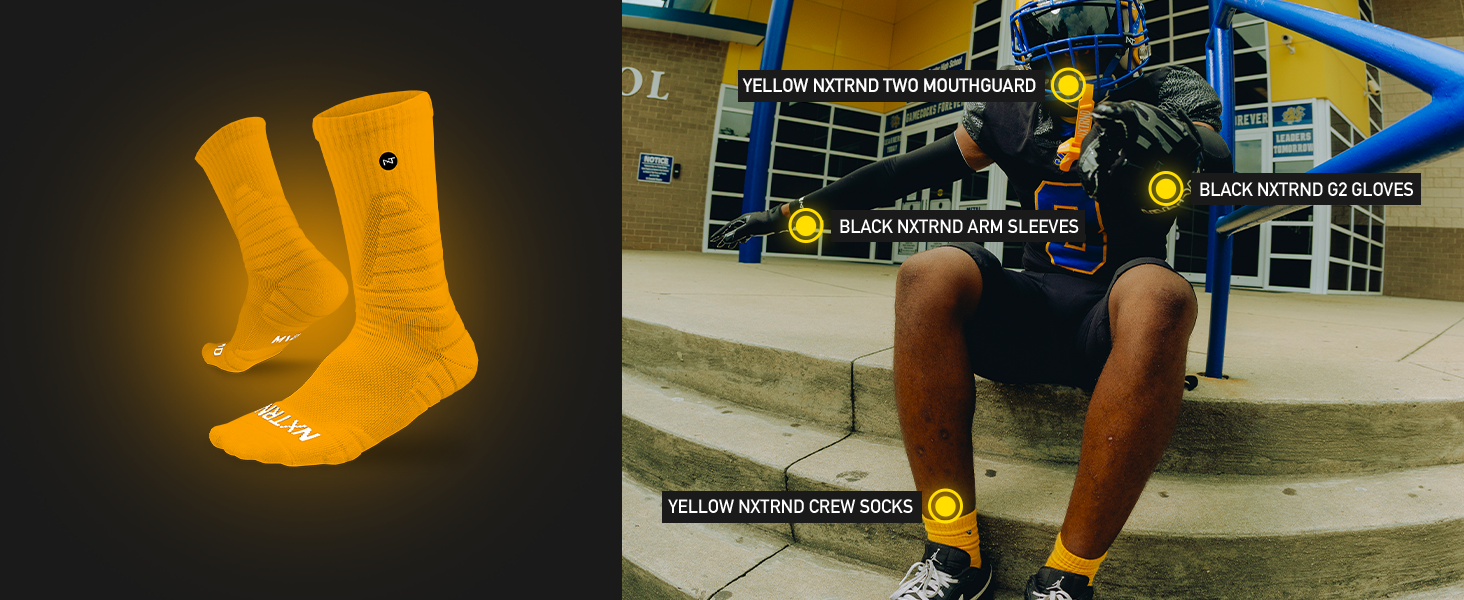 NXTRND Crew Sock Yellow