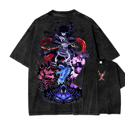 Solo leveling Unisex Fit Washed T-Shirt 
