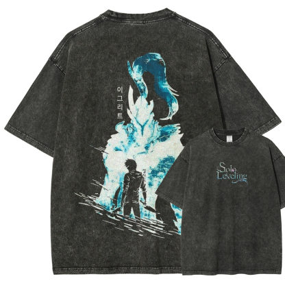 solo leveling Unisex Fit Washed T-Shirt 