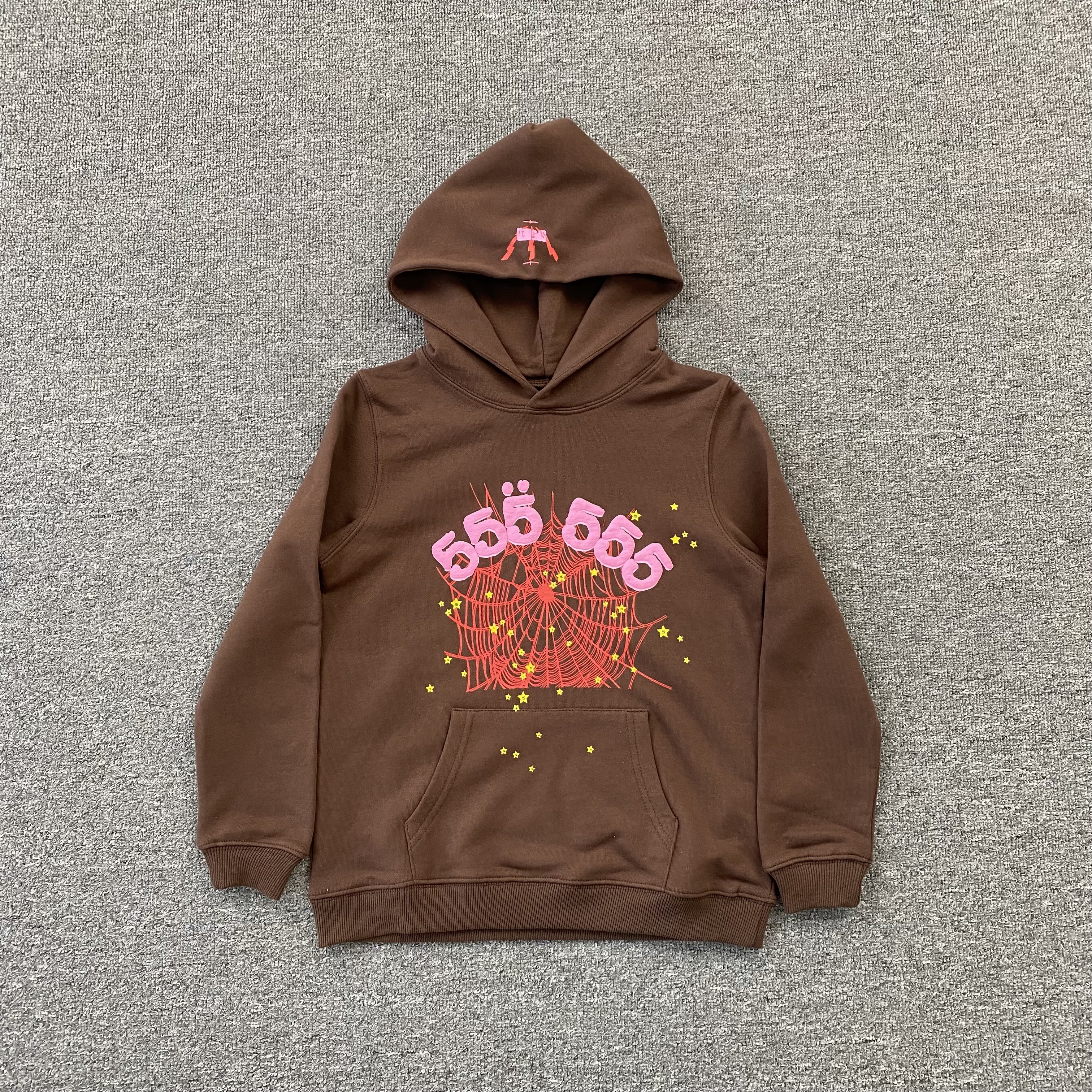 22_228 Street Style Spider Graphic  Tracksuit(Kids Clothing)