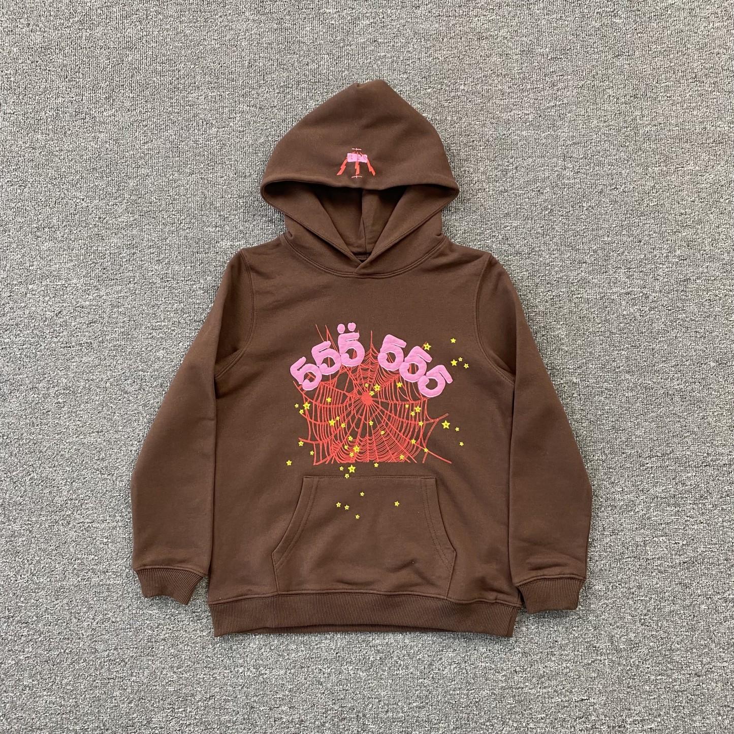 22_228 Street Style Spider Graphic  Tracksuit(Kids Clothing)