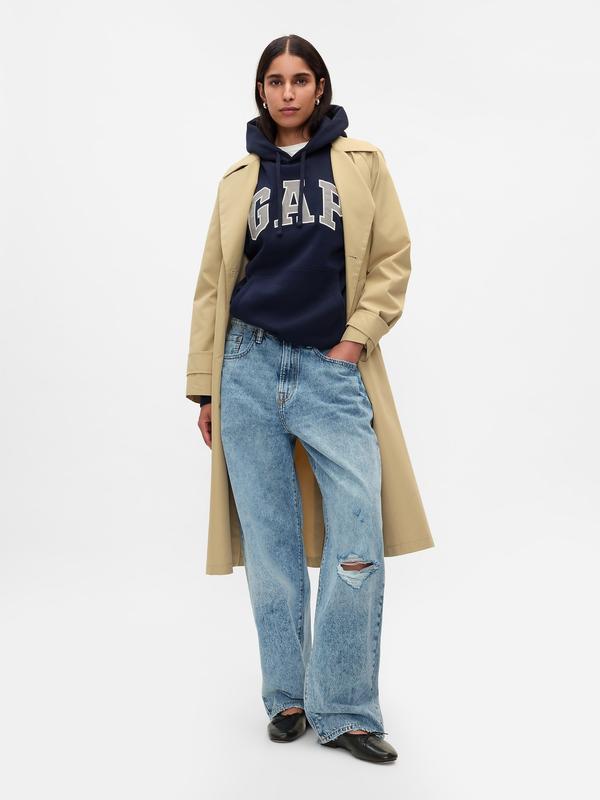 Gap Men's VintageSoft Arch Logo Hoodie  - Gender Neutral