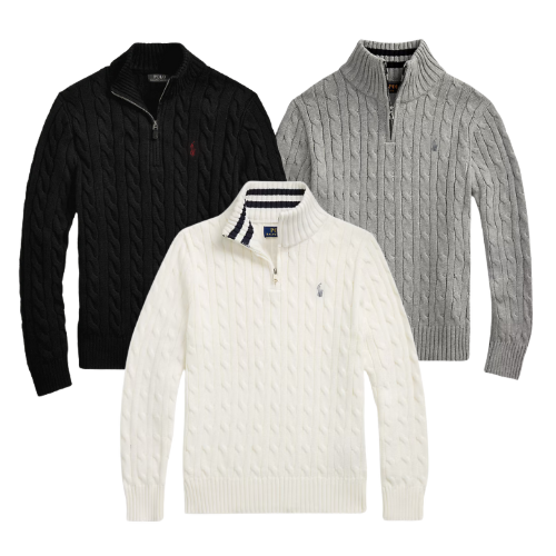 PREMIUM SET CABLE-KNIT COTTON