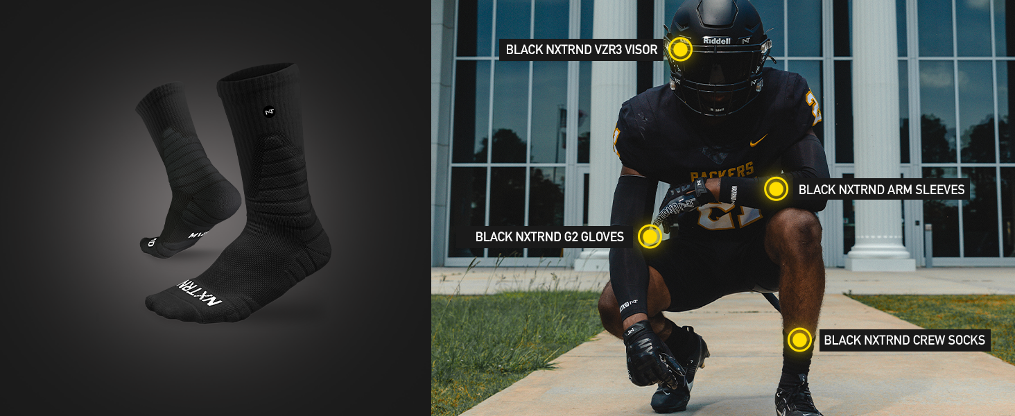 NXTRND Crew Sock Black