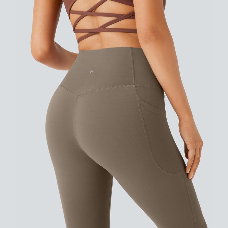 UltraSculpt™ SoCinched High Waisted Tummy Control Pocket Shaping Yoga Bootcut Leggings