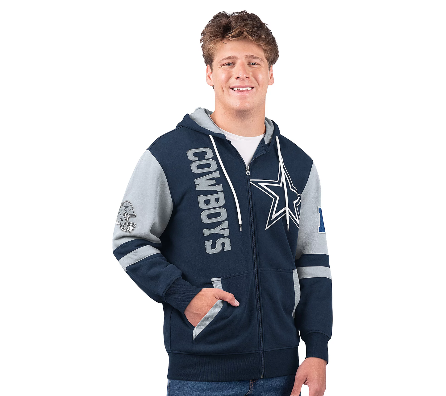 Last day of clearance!!💝Buy more, save more✨NFL Full Zip Hooded Sweatshirt（Buy 2 get 1 free）