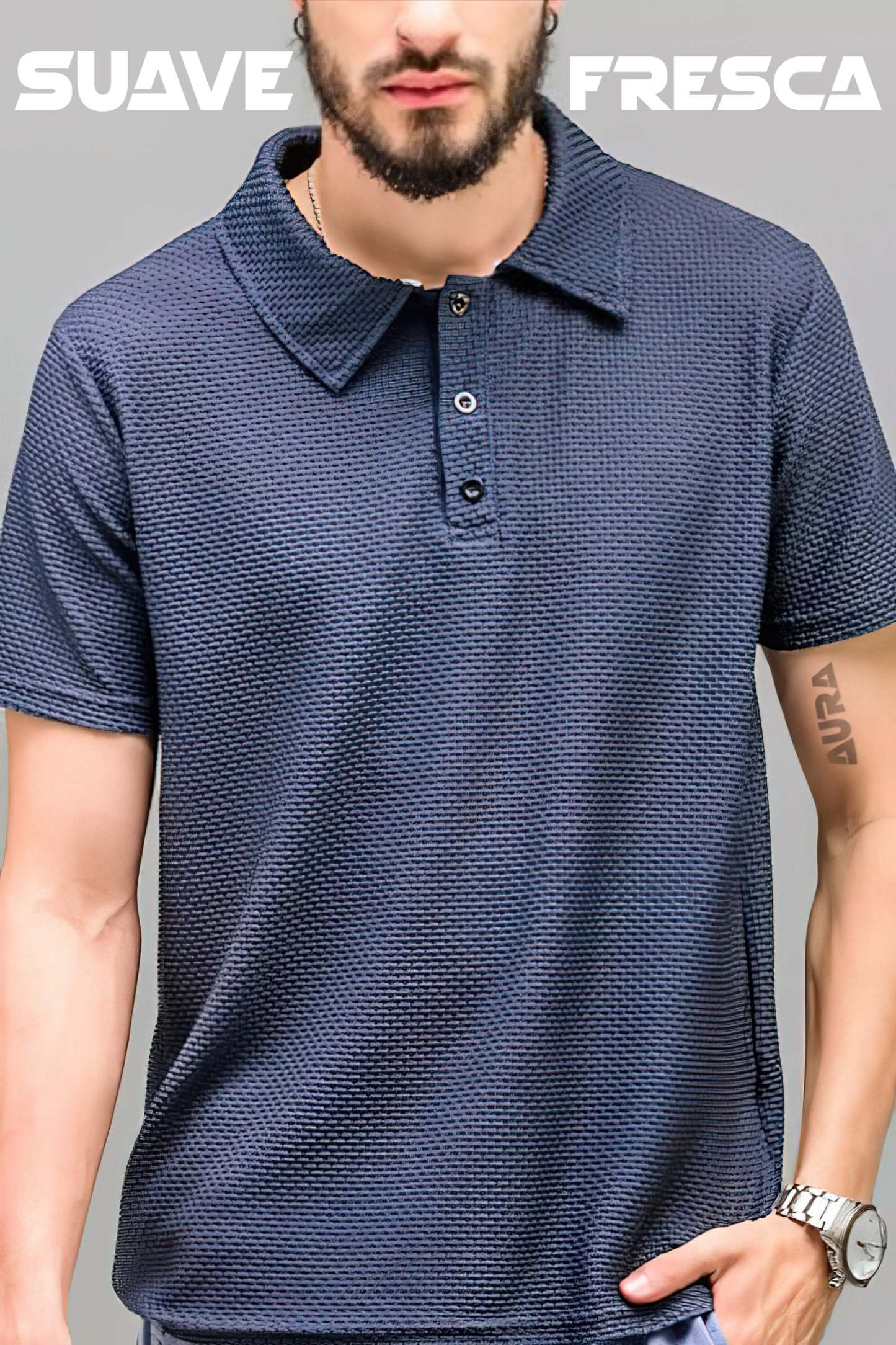Camisa Polo Seda Helada
