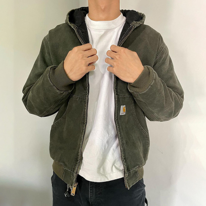 Solid Color Long Sleeve Zipper Design Jacket