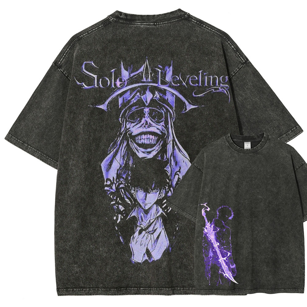 solo leveling Unisex Fit Washed T-Shirt 