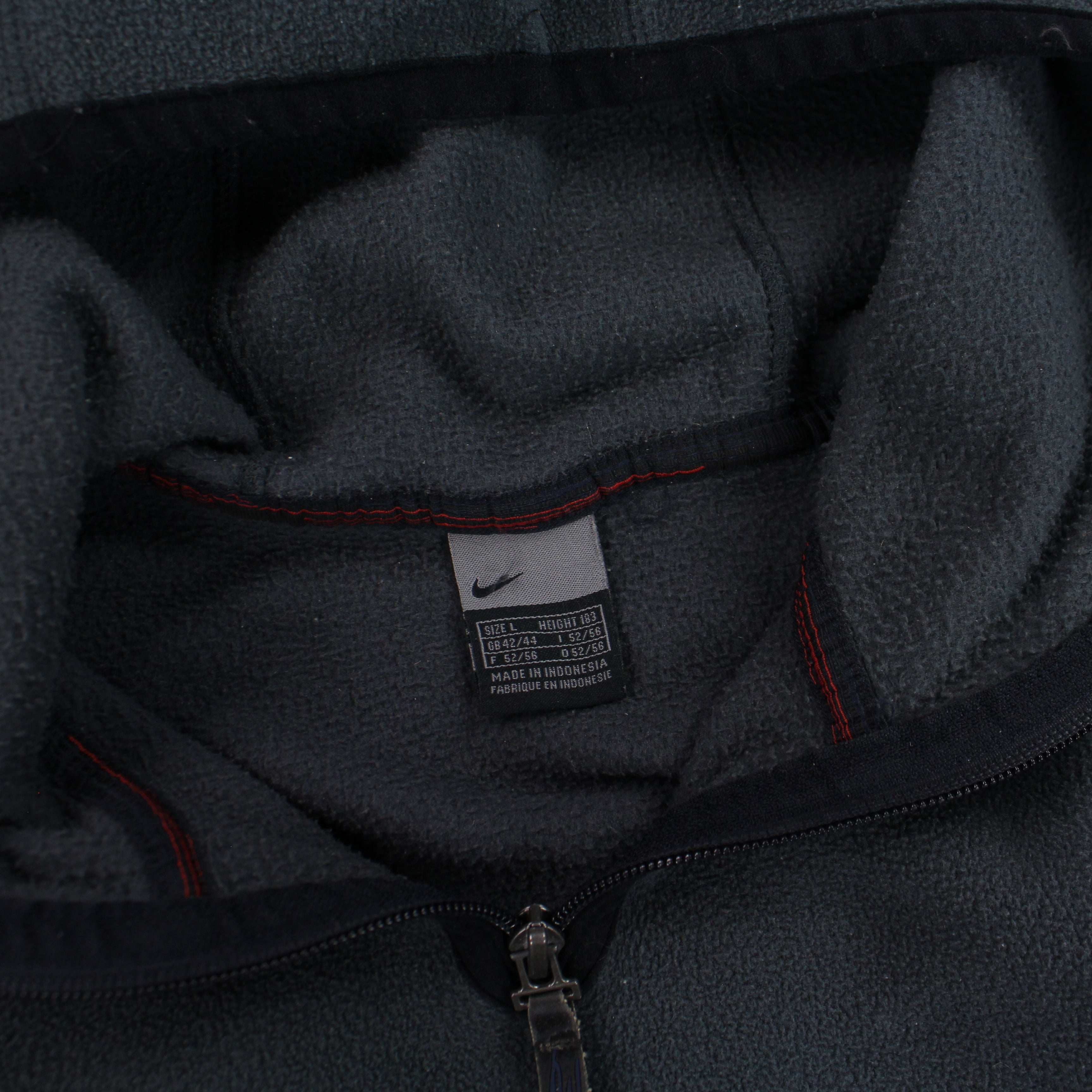 RARE 2000s 1/4 Fleece Grey