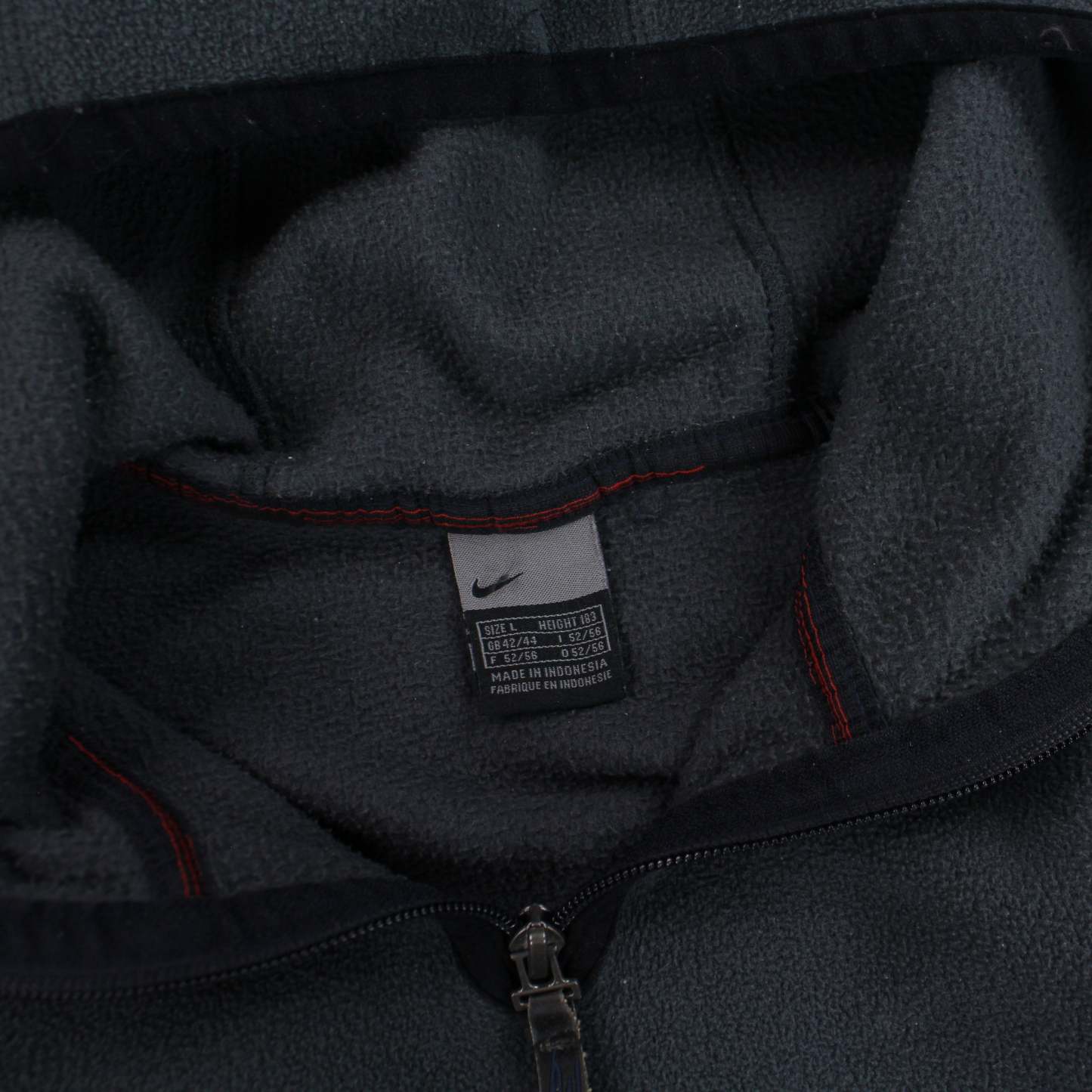 RARE 2000s 1/4 Fleece Grey