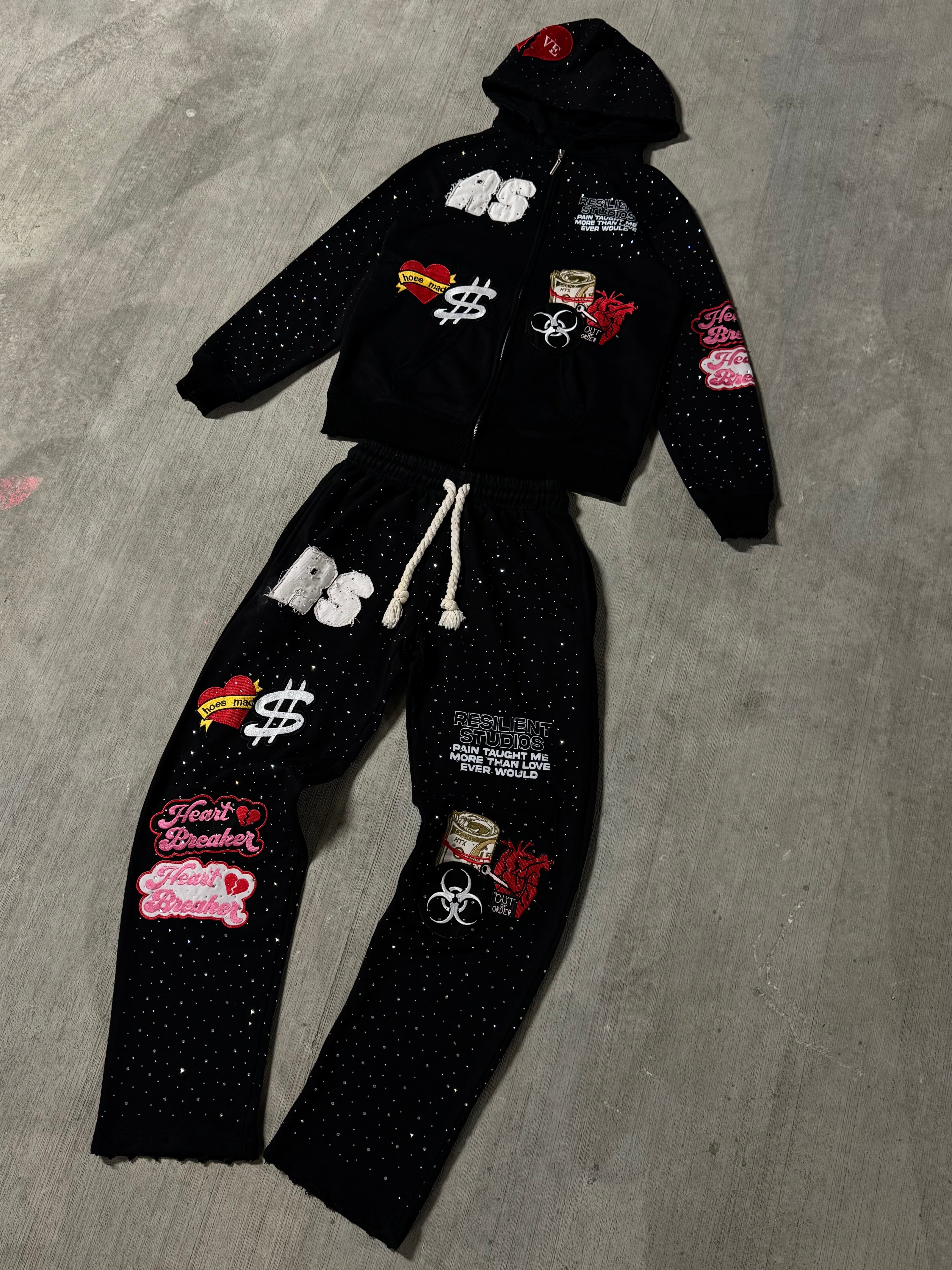 RS  SWEATSUIT- BLACK