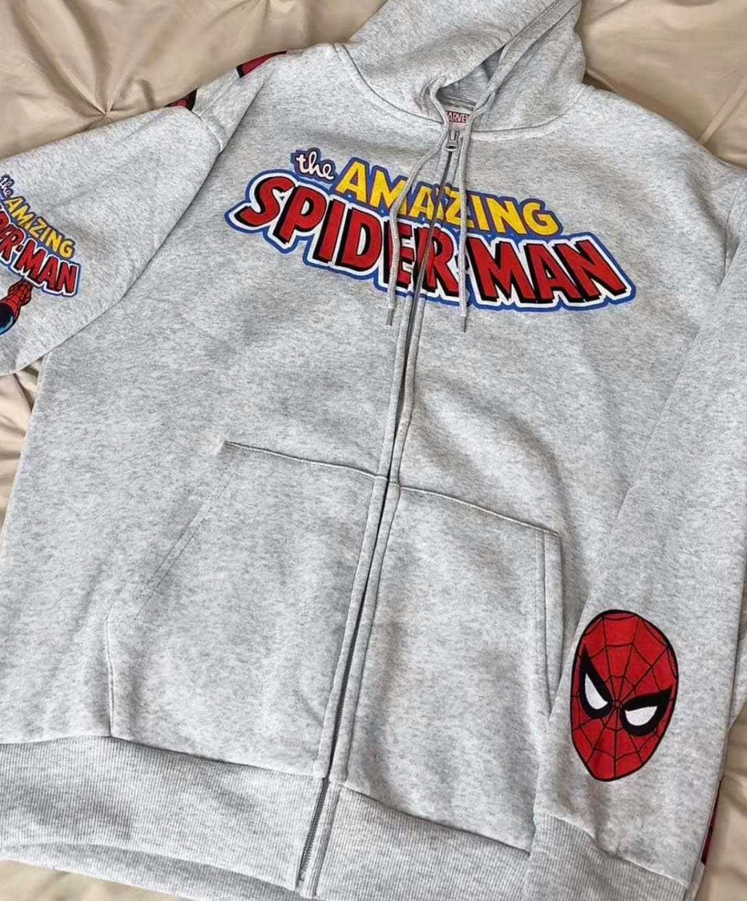 Spiderman Zip Up Hoodie