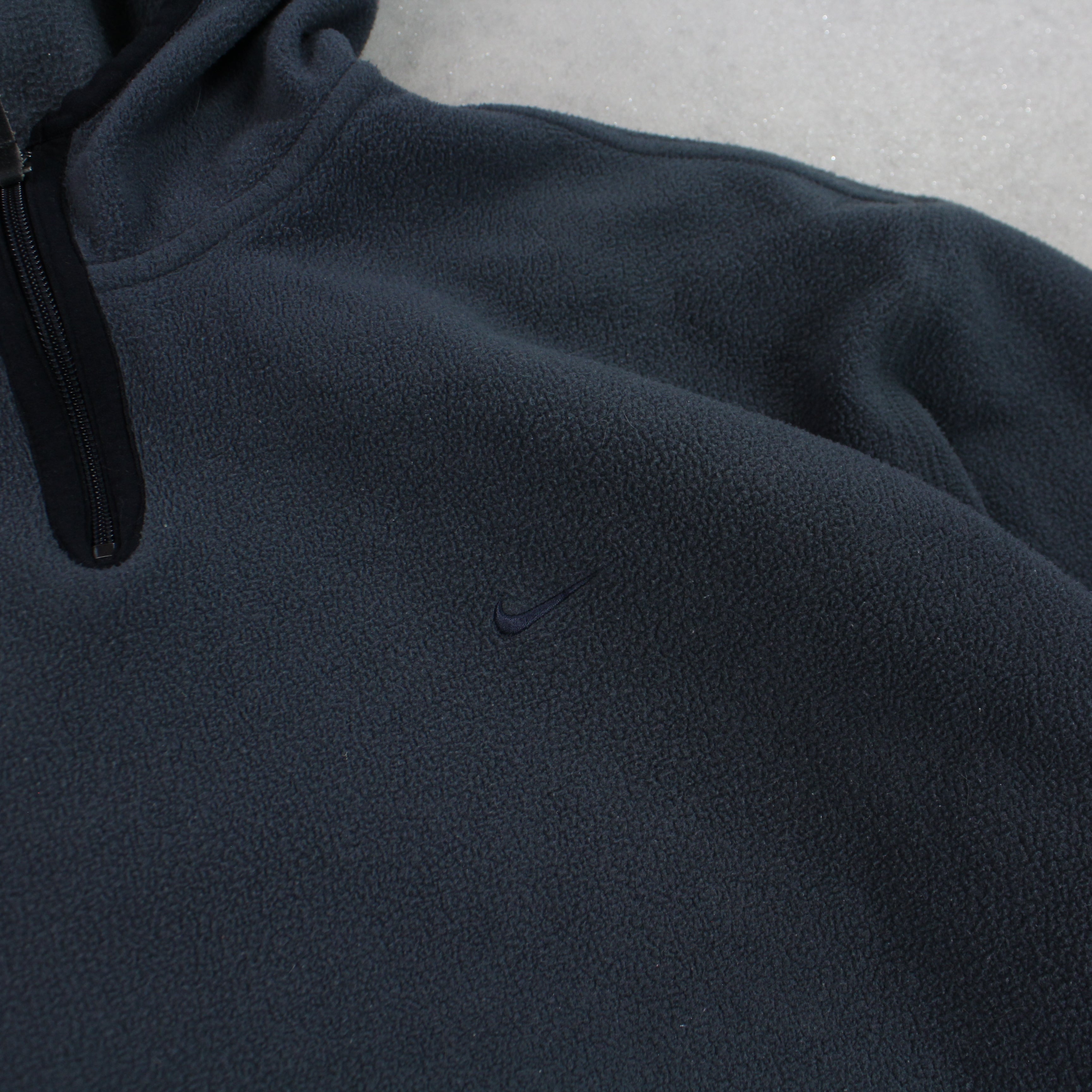 RARE 2000s 1/4 Fleece Grey