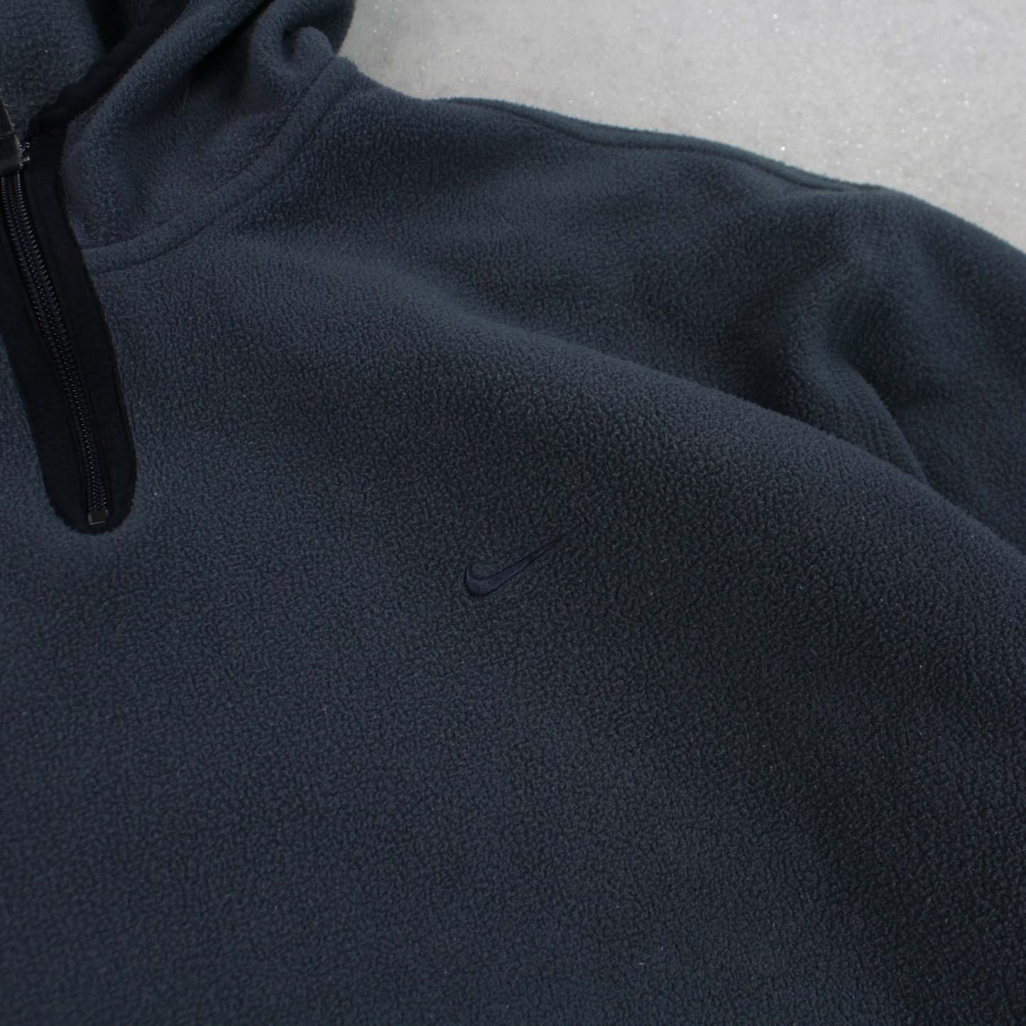 RARE 2000s 1/4 Fleece Grey