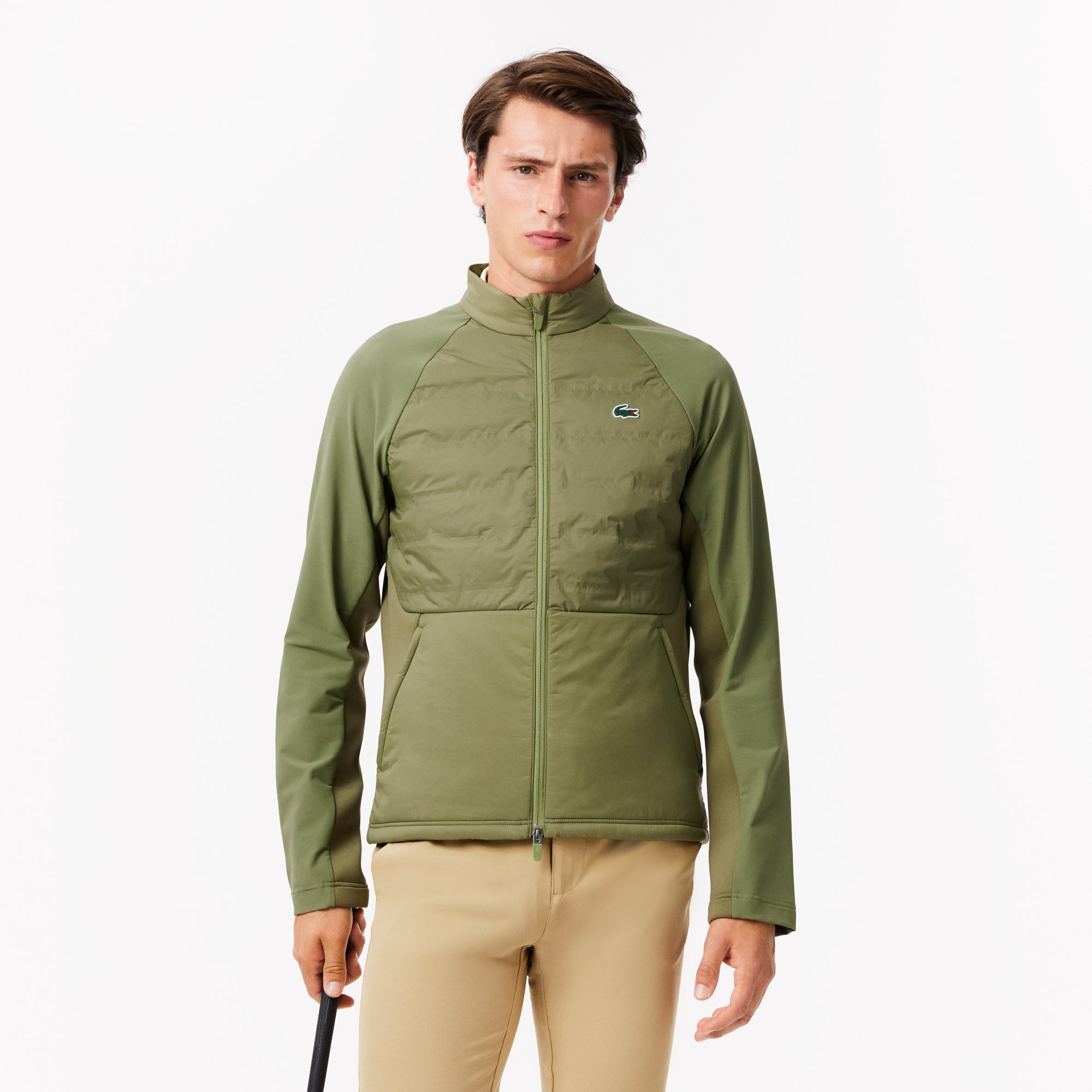 High Neck Quilted Golf Jacket-BH2638