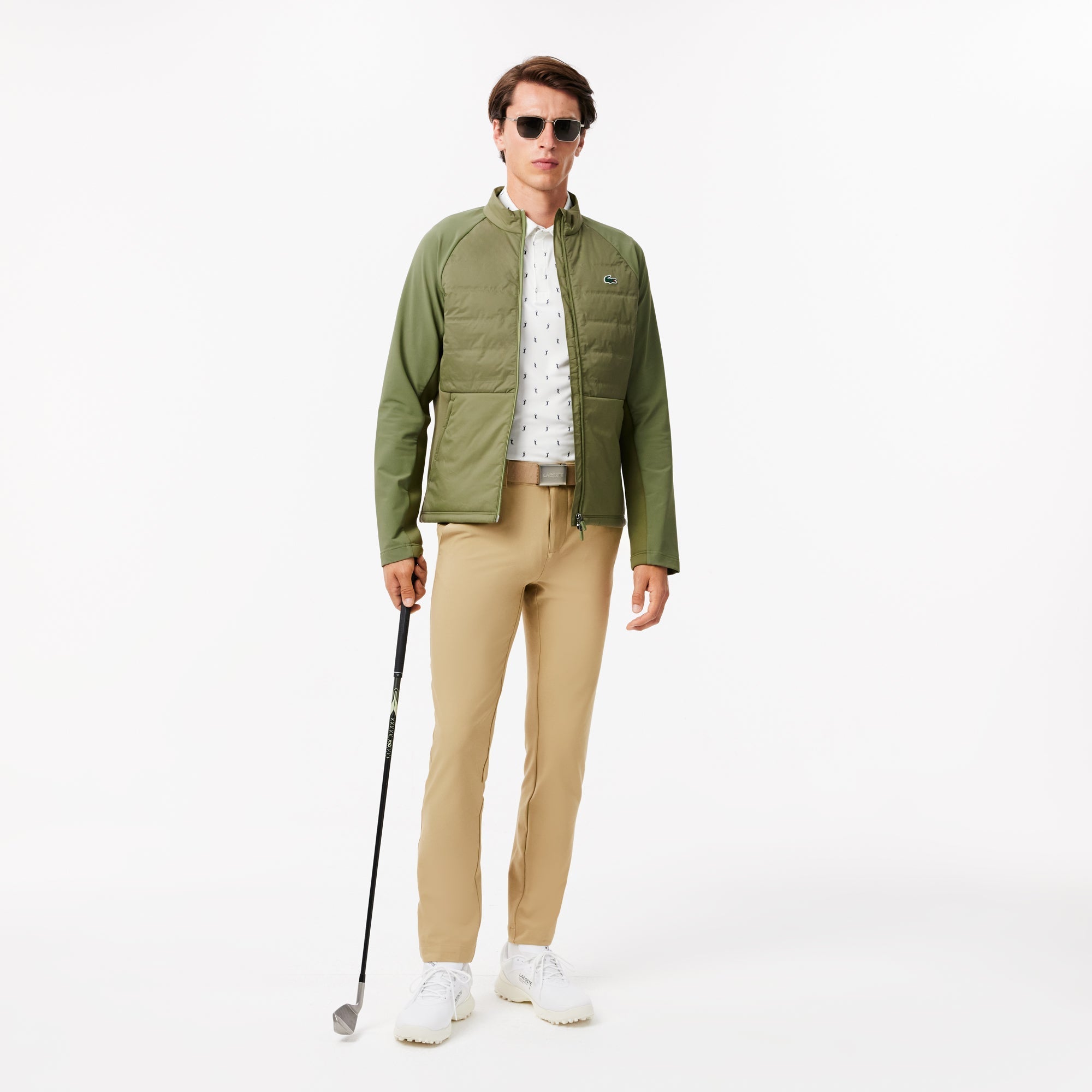 High Neck Quilted Golf Jacket-BH2638