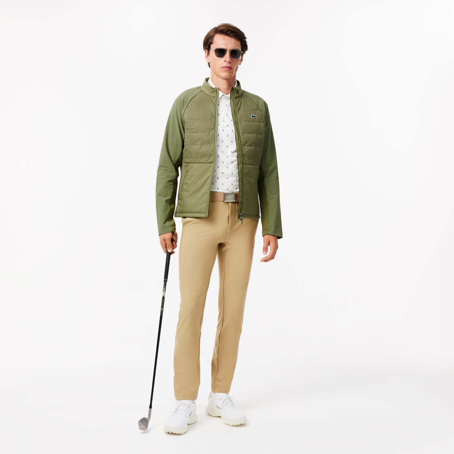 High Neck Quilted Golf Jacket-BH2638